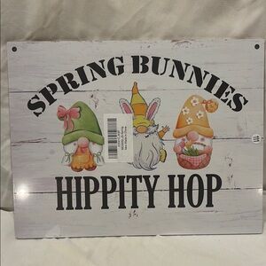 Spring Bunnies Hippity Hop Sign